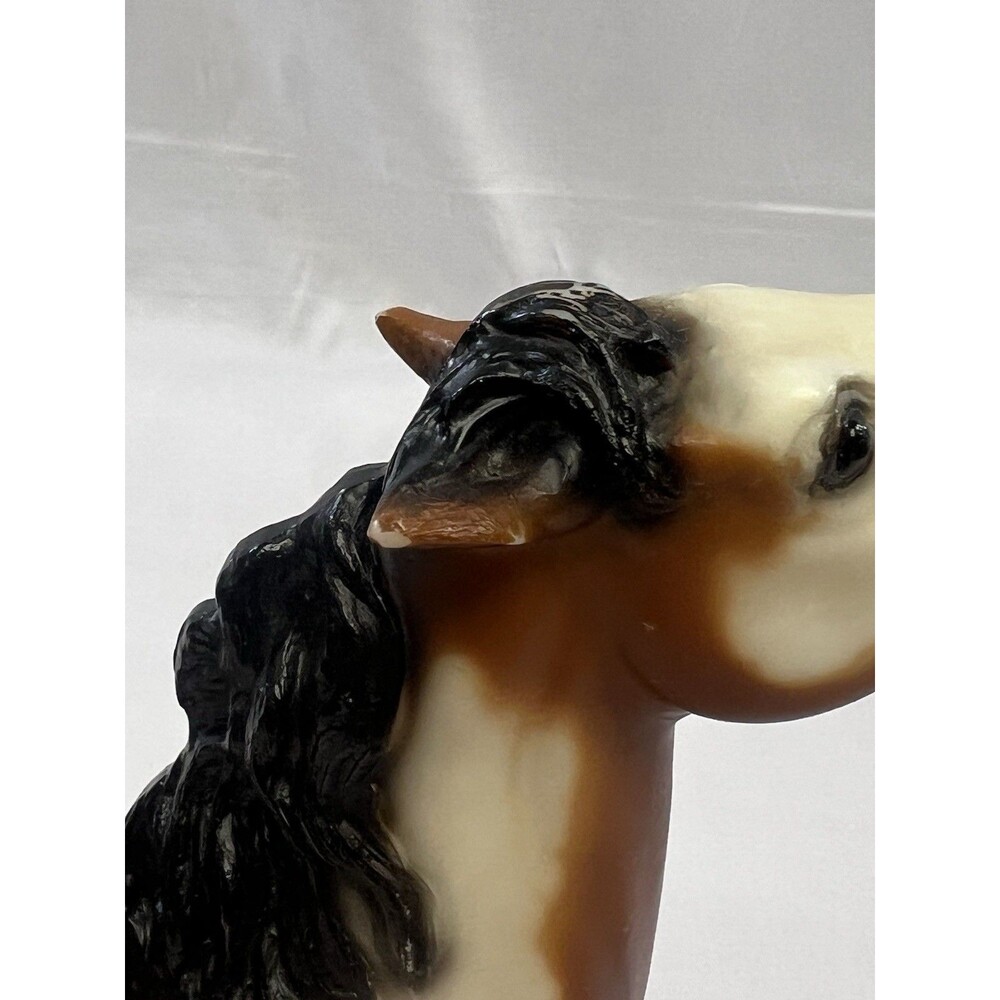 Vintage 1990-91 Breyer #828 Overo Paint American Mustang Semi-Rearing Stallion - Picture 9 of 10